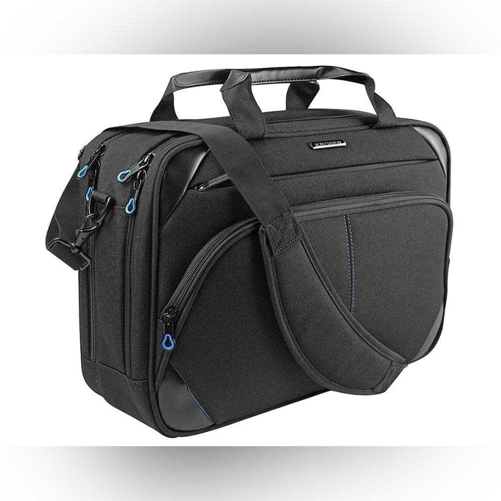 Kroser Laptop Shoulder Messenger Bag RFID Pockets